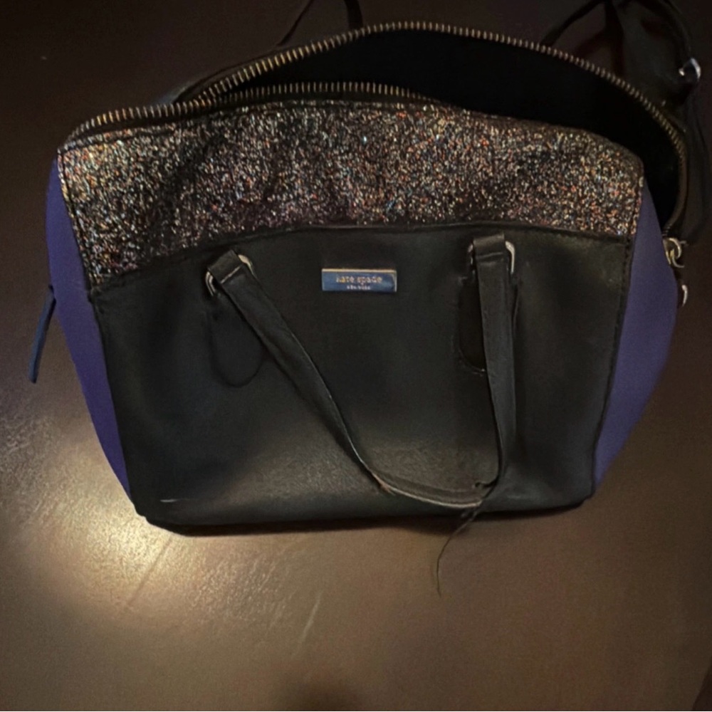Kate Spade Black and Blue Tote Bag